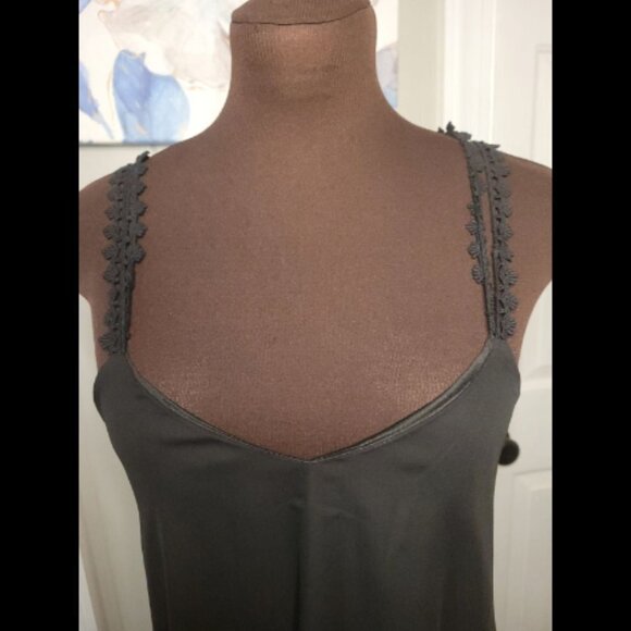 2 for $20 Tobi Crochet Slip Strappy Lace Back Dress - Picture 5 of 7